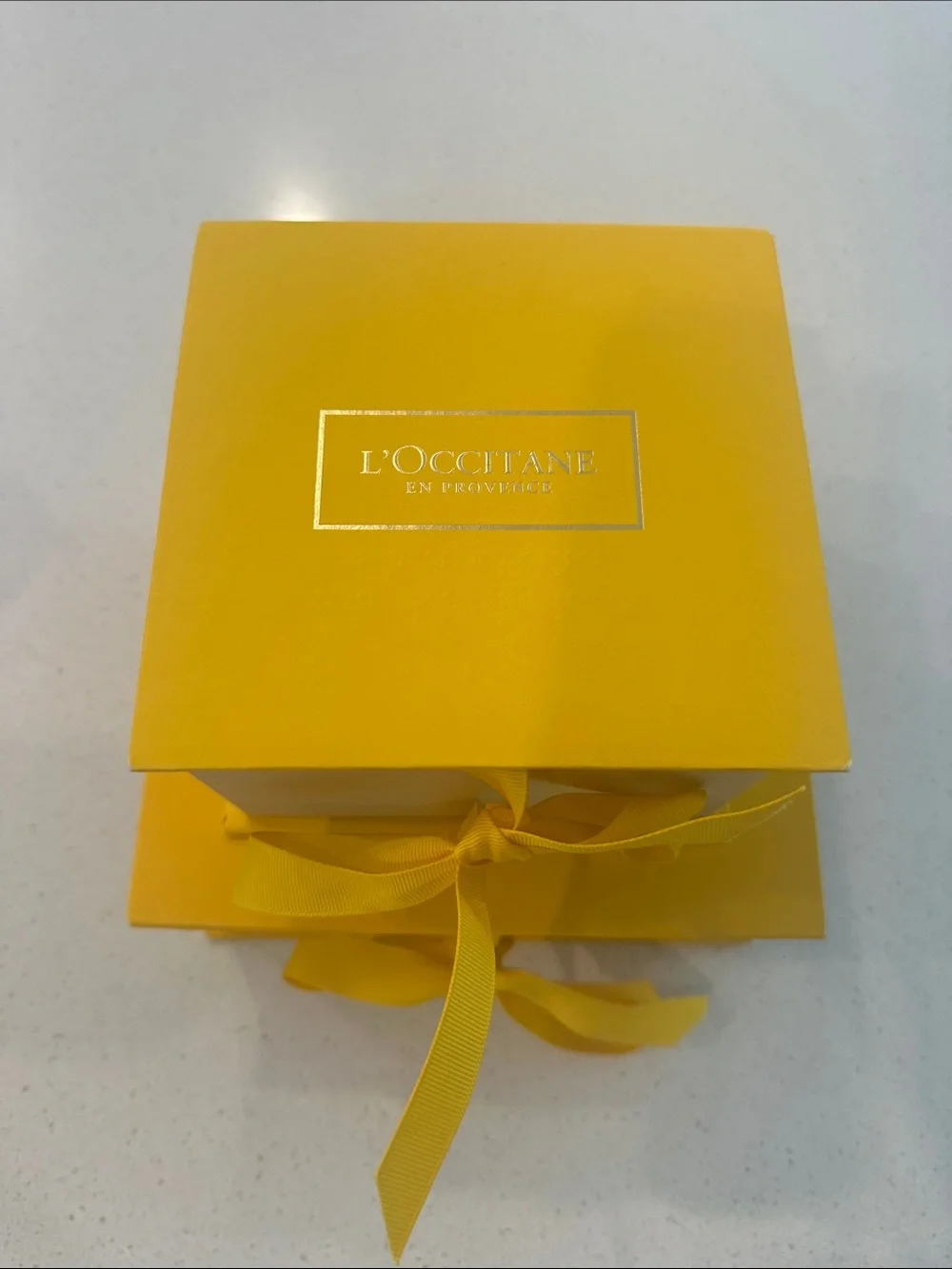 L'Occitane Yellow Gift Box Set Organizer